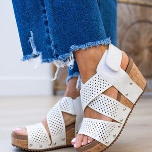 Corkys Guilty Pleasure Wedge Sandals 8